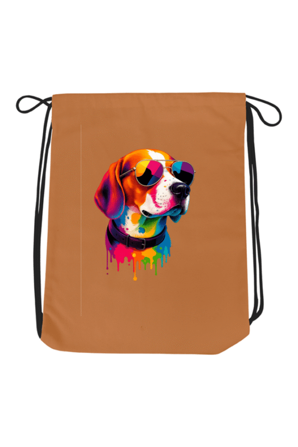 Cool Beagle Dog Print Drawstring Bag – Stylish Unisex Gym & Travel Backpack