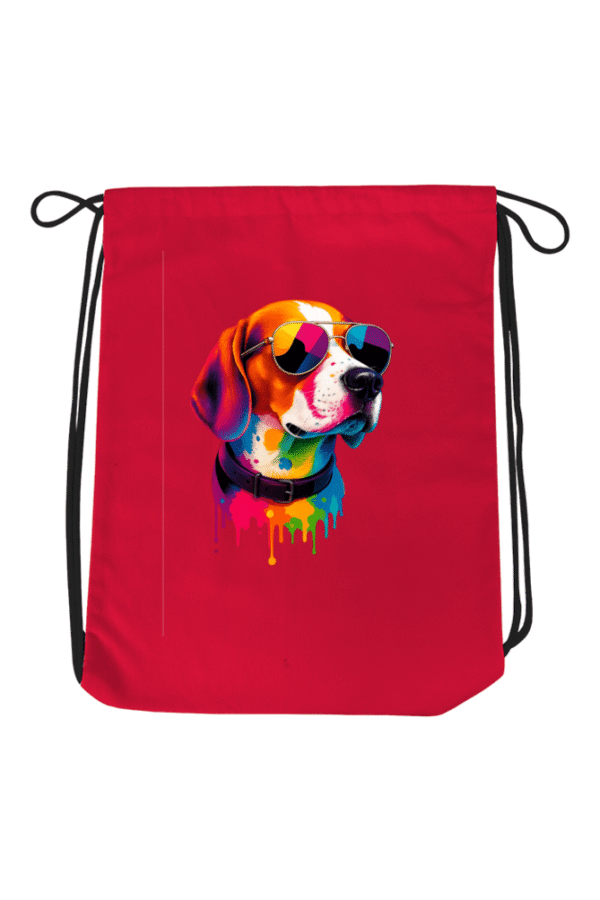 Cool Beagle Dog Print Drawstring Bag – Stylish Unisex Gym & Travel Backpack