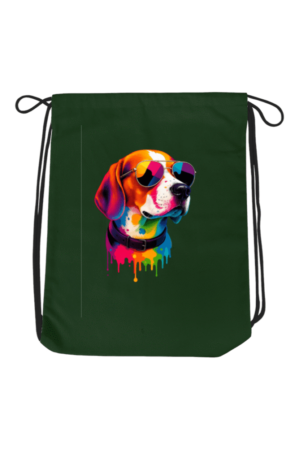 Cool Beagle Dog Print Drawstring Bag – Stylish Unisex Gym & Travel Backpack