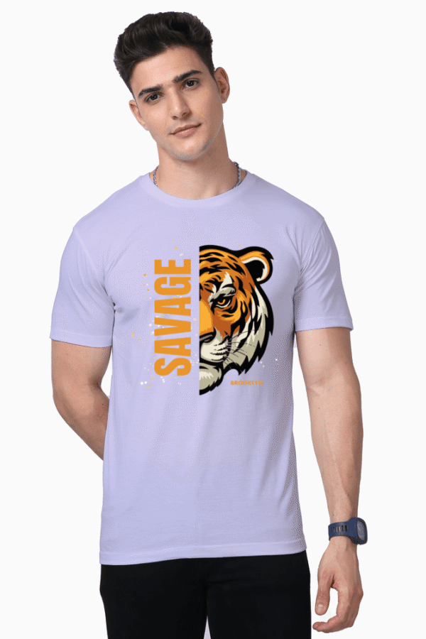 Unisex Supima T-Shirt – Savage Tiger Illustration | Brooklyn Style