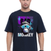 Bad Monkey Unisex Oversized Graphic T-Shirt – Black & Purple Urban Style