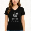 Trendy Red Women's T-Shirt with Cute Rabbit DTF Print – HD Quality | Stylish & Comfortable