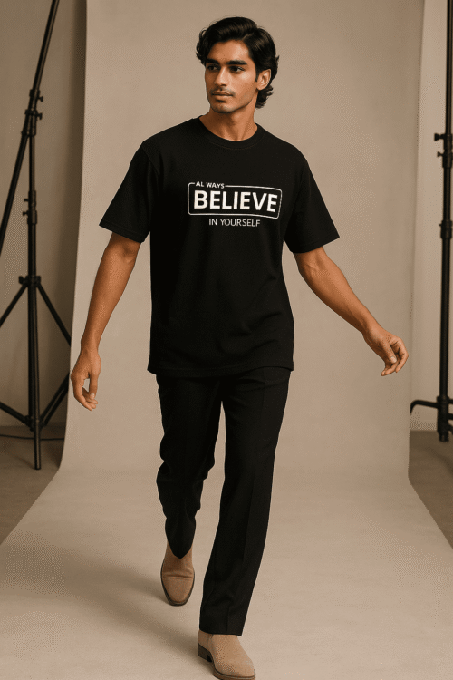 Always Believe Unisex Oversized T-Shirt | Cotton US22